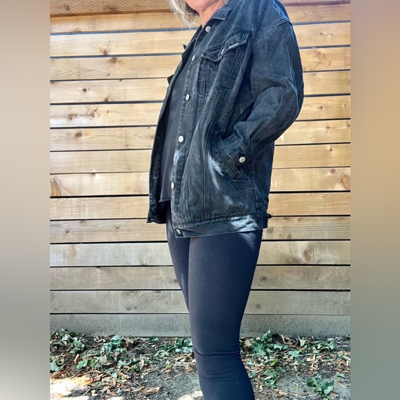 1980’s/90’s vintage Jordache black jean jacket womens size small-medium - Picture 3 of 9